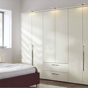 Muebles modernos para el hogar, puertas extraíbles, <span class=keywords><strong>armario</strong></span> con acabado lacado <span class=keywords><strong>blanco</strong></span>, puerta corredera y puerta oscilante - Product Image 5
