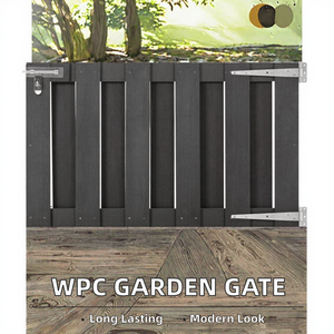 Modern Painted WPC Garden Gate 39.4x23.6 Inches Durable Fencing for Outdoor Use - Product Image 2
