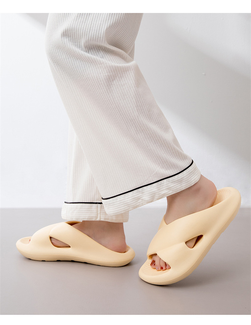 Summer Slippers Home Thick Soles Bathroom Slipper EVA Shower Slides Sandals