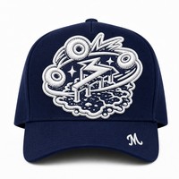 Casquette de baseball personnalisée avec broderie Old English, 5 panneaux, visière incurvée, style Dad Hat, streetwear urbain West Coast, vente en gros, faible MOQ