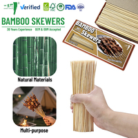 Brochettes en bambou jetables certifiées FSC et FDA, directement de l'usine, pour la restauration et les plats à emporter