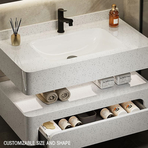Lussuoso Specchio Intelligente Moderno in Marmo per Hotel, Lavabo da <span class=keywords><strong>Bagno</strong></span> a Parete Facile da Pulire, Colore Personalizzabile, Garanzia di 3 Anni, Marca OEM No - Product Image 3