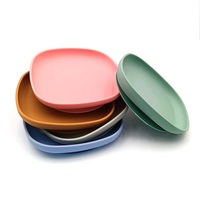 Assiette à dîner divisée pour bébé sans BPA pour enfants Assiettes portables antidérapantes pour enfants Assiettes en silicone pour bébé