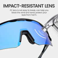 Lunettes de soleil de cyclisme anti-UV personnalisées avec logo, lunettes de sport polarisées coupe-vent pour hommes et femmes