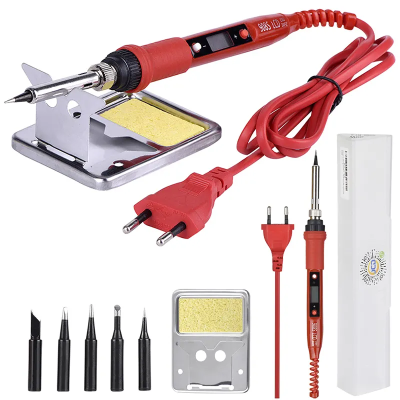 JCD908S 80W LCD Display electric soldering iron 110V/220V Adjustable temperature soldering irons