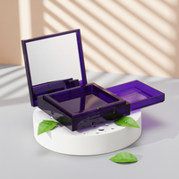Boîte de maquillage compacte carrée OMI vide pour usage cosmétique individuel - pour fard à joues, fard à paupières