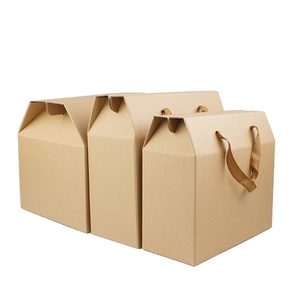 Fabbrica a basso prezzo direttamente Drop Shipping scatola regalo in carta Kraft ecologica riciclata con divisori borsa per la consegna degli alimenti - Product Image 1