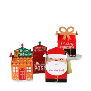Fabrik Großhandel Weihnachten Kleine Geschenk box Kreative Mailbox Box Überraschung kuchen Weihnachten Cupcake Candy Chocolate Packaging Box
