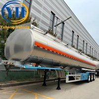 Notre toute nouvelle semi-remorque citerne à 3 essieux pour le transport de produits bruts à vendre |   Camion-citerne de type français avec suspension pneumatique, prix d'usine