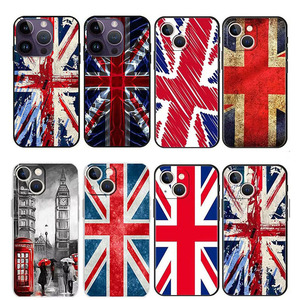 England UK cờ di động britain cờ điện thoại di động Trường hợp Anh bìa cho <span class=keywords><strong>Iphone</strong></span> 17 16 15 14 13 12 11 Pro Max cộng với vỏ điện thoại di động - Product Image 1