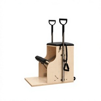 Kursi Pilates Wunda Kayu Maple MJD Fitness Silent Pedal yang Dapat Disesuaikan, Tahan Lama dan Multifungsi untuk Latihan Pilates
