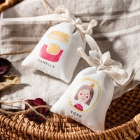 Sachets en lin brodés à la main avec senteurs et couleurs personnalisées - Désodorisant pour la maison et la voiture et emballage d'aromathérapie