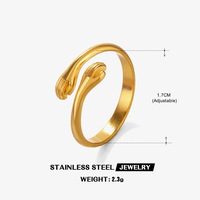 Bague minimaliste tendance en acier inoxydable, style européen et américain, design personnalisé, polyvalente et à la mode