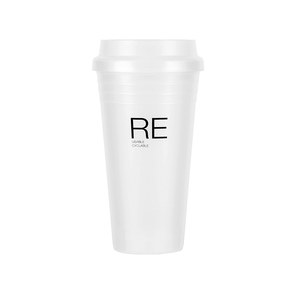 Gobelet réutilisable innovant à double paroi 470 ml en PP, sans condensation, pour boissons chaudes et café - Product Image 4