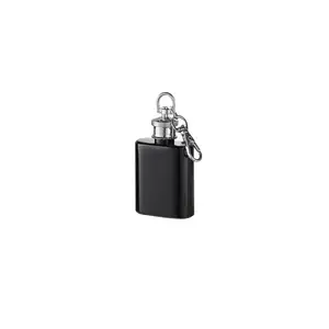 Bon prix poche portable 1oz mini porte-clés flacon de hanche en acier inoxydable pour l'alcool