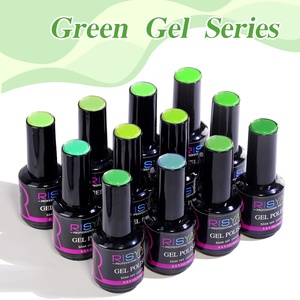 RISYAL Vernis à Ongles Gel Nouvelle Série Verte 15ml Nail Art Couleur Unie Modèle RL2316 Vente Chaude Transfrontalière Vente en Gros Usine - Product Image 3