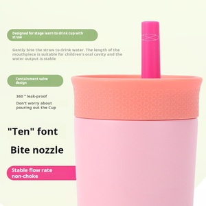 Custom Kids Water Bottle New Vacuum Cup Kids Insulation Stainless Steel Tumbler with Spill Resistant Lid and Flexible Straw - Product Image 6