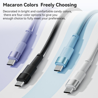 Câble Toocki Candy Color A-M 2.4A à charge rapide avec puce intelligente, transmission 480 Mbps, tressé flexible pour usage quotidien