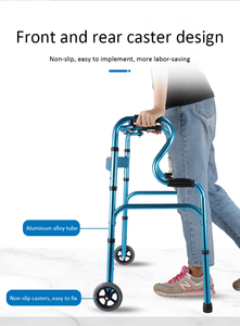 Ventas directas de fábrica Calidad médica Aluminio Plegable <span class=keywords><strong>Personas</strong></span> <span class=keywords><strong>mayores</strong></span> Ayudas para caminar Andador ligero Rollator - Product Image 4