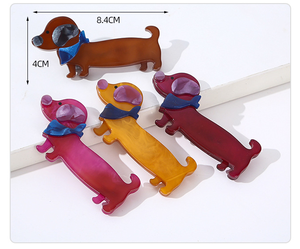 Broche en épingle à cheveux en acétate amusant <span class=keywords><strong>de</strong></span> style français pour <span class=keywords><strong>chien</strong></span> <span class=keywords><strong>de</strong></span> <span class=keywords><strong>berger</strong></span> <span class=keywords><strong>Corgi</strong></span> - Product Image 6