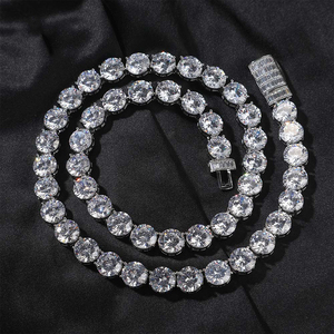 Trendy Hip Hop <b>Bracelet</b> Waterproof Fashion Large Zircon Tennis Chain Men's <b>Bracelet</b> Accessory - Product Image 4