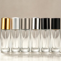 Mini flacons de parfum transparents rechargeables en verre de 10 ml, atomiseur en verre de 10 ml, échantillon de parfum, flacon en verre vide