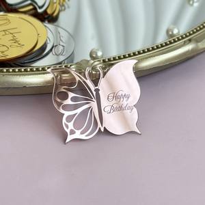 ท็อปเปอร์เค้กอะคริลิคผีเสื้อสุขสันต์วันเกิดแผ่นท็อปเปอร์<span class=keywords><strong>เค้ก</strong></span>ปาร์ตี้อุปกรณ์ตกแต่ง<span class=keywords><strong>เค้ก</strong></span>ดีไซน์ใหม่ - Product Image 6