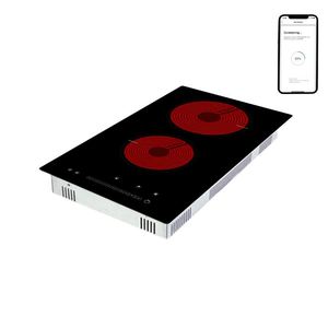 เตาไฟฟ้าแบบฝัง 2 หัวเตา ควบคุมผ่าน WIFI พร้อมแผงเซรามิกอเนกประสงค์ - Product Image 2