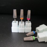 Juego de 5 Brocas de Carburo de Tungsteno 4XC para Uñas, con Barril de Seguridad Grande, para Belleza