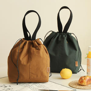 Sac à déjeuner en nylon Cotton Road, grande capacité, isotherme, portable, pour les employés de bureau et les étudiants, couleur caramel - Product Image 2