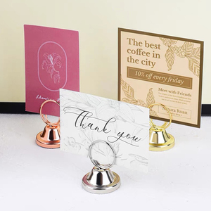 Présentoir de journaux publicitaires de comptoir en forme de T, extensible, avec support en acier inoxydable - Product Image 2