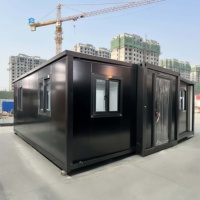 Maison conteneur portable, maison modulaire préfabriquée à montage rapide pour utilisation en camping