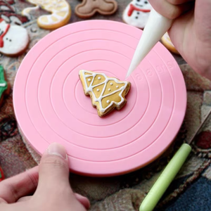 5.5 Inch Mini Plastic Turntable <strong>Stand</strong> Dessert Rotating Decorating Platform With Scales <strong>Cake</strong> <strong>Spinner</strong> for Cupcake - Product Image 1