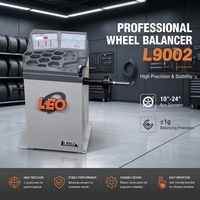 Équipement d'alignement de roues haute précision LEO L9002 avec affichage numérique, équilibreuse de pneus 1g, mesure entièrement automatique, 140 tr/min, 90W