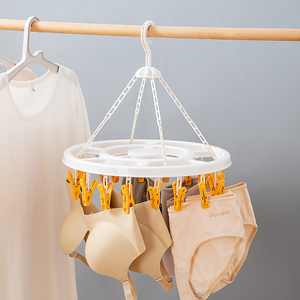 Hot Sale Space-Saving Round Socks Clothes <strong>Hanger</strong> with Hooks Convenient <strong>Clips</strong> for Household Use - Product Image 5