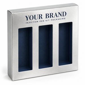 Boîte d'emballage en carton argenté imprimée sur mesure avec logo, carton pliable pour cosmétiques, parfums, soins de la peau et produits de soins personnels - Product Image 3