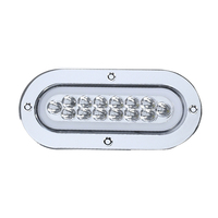 Anneau de galvanoplastie étanche 7 pouces 14LED 24v elliplique ambre rouge blanc feux de position de queue camion sentiers voiture lampes feu stop