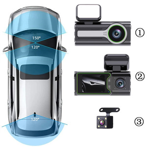 กล้องติดรถยนต์ Wanshe 3 ช่องทาง บันทึกภาพคมชัดระดับ HD 1080P พร้อมระบบมองเห็นในเวลากลางคืน หน้าจอ 2.4 นิ้ว มุมมองกว้าง 150 องศา รองรับการ์ด TF - Product Image 2