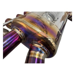 Sistema de Escape Valvetronic Vortex Racing para BMW X5M F95 X6M F96 4.4T 2020-2025, Silenciador de Titanio Morado con Corte en Forma de Pie, Kit Catback de Alto Rendimiento - Product Image 6