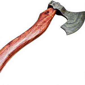 Hacha de supervivencia con mango de madera tallado a mano y hoja de acero forjado, herramienta para exteriores, hacha OEM en venta a bajo precio. - Product Image 4