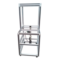 Système de construction d'aquarium sur mesure en profilés aluminium, étagères industrielles en aluminium, support pour aquarium, support pour piscine, support pour aquarium de présentation