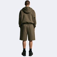 Ensemble de survêtement pour homme, deux pièces, personnalisé, avec short et sweat à capuche zippé oversize, de haute qualité, coupe ample, pour le sport et les loisirs, collection printemps