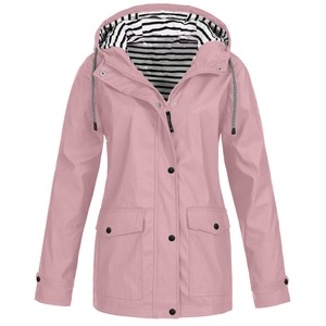 Capuche imperméable en PU longue de haute qualité pour femmes, vêtements de pluie coupe-vent à la mode pour la randonnée en plein air - Product Image 1