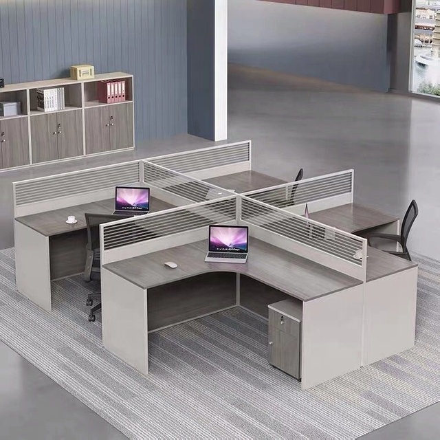 New Style Office Partition Workstation Desk Furniture 4 Person Modular Call Center Cubicle Office Workstation