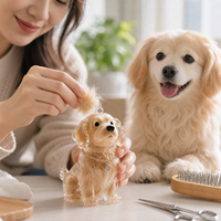 Porte-clés souvenir pour poils d'animaux, design animalier de dessin animé, boîte de rangement pour poils de chat et de chien, capsule transparente, pendentif de sac de jouets pour les festivals