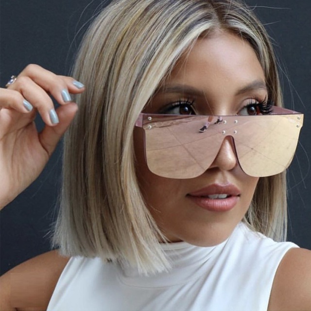 Big Square Frame Oversized Women Sun Glasses Colorful Custom Fashionable Trendy Shades Lady Sunglass Ladies Sunglasses