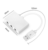 Carte son externe USB 3 ports, design 7.1 canaux, sans pilote, pour ordinateurs de bureau, compatible PS4, normes américaines et chinoises