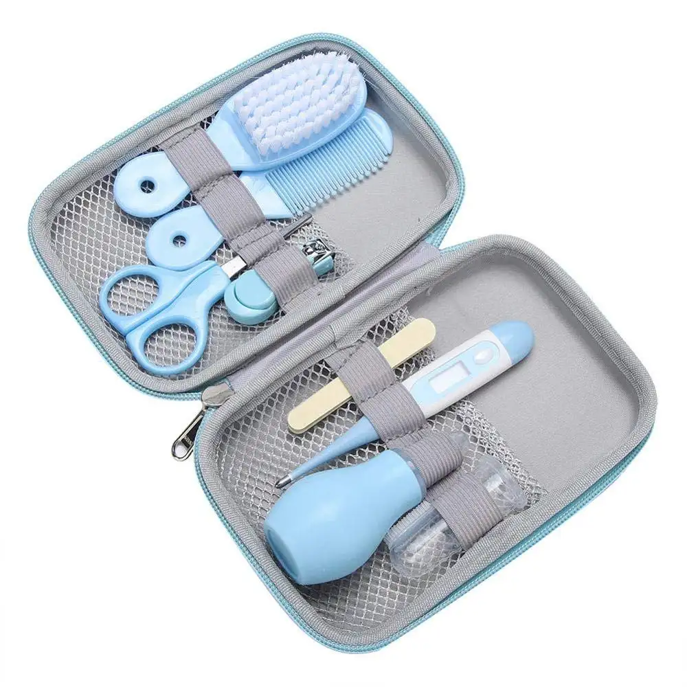 Kit de coupe-ongles de luxe, 8 pièces, pour bébés, Kit de soins et de toilettage pour nouveau-nés, nourrissons, enfants en bas âge