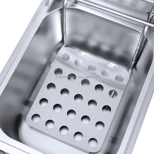 Professional Electric 1-Tank 2-<b>Basket</b> Fryer Machine Potato <b>Chips</b> Fryer Machine for Sale - Product Image 4