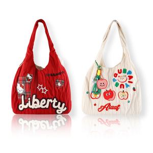Ins Lazy Eco-friendly Creative Embroidery Sticker DIY All-match Fashion Embellishment <b>Canvas</b> Bag Decorative Patch Cloth Garment - Product Image 1